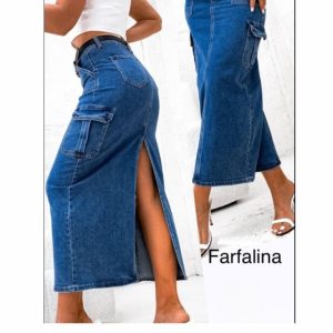 Spódnica Jeans z kieszeniami