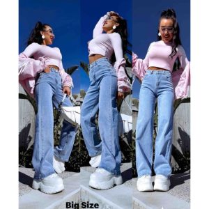 Jeansy Szwedy Big Size – Wysoki Stan