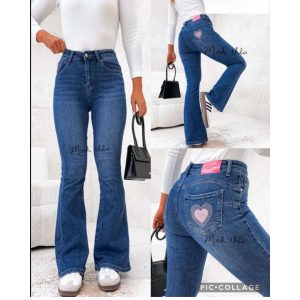 Spodnie Jeans z serduszkiem