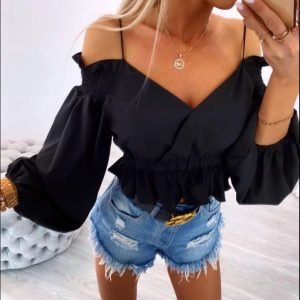 Bluzka Hiszpanka na ramiączkach