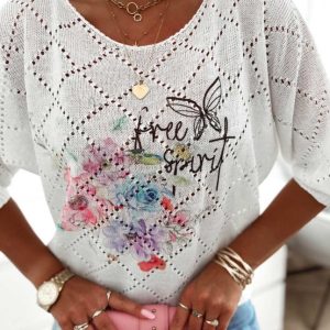 Sweterek Ażurkowy – idelany na wiosnę