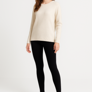 Czarne bawełniane legginsy typu narciarki